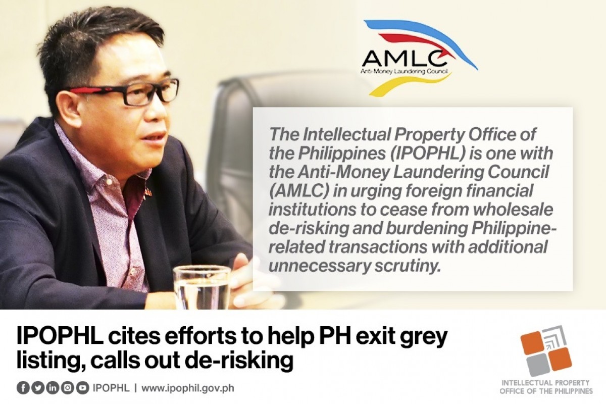 IPOPHL cites efforts to help PH exit grey listing, calls out de-risking