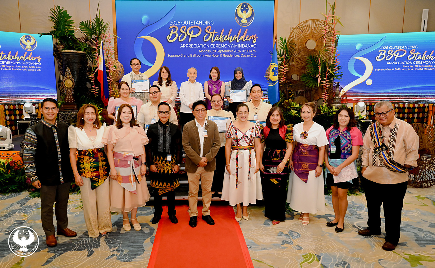 BSP honors six outstanding partners in Mindanao